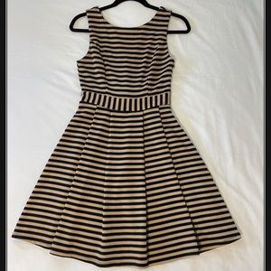 Altar’D State tan and black striped dress with bow